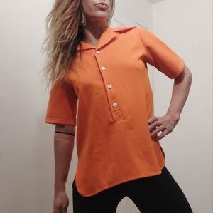 Vintage 60's orange Jane Colby top